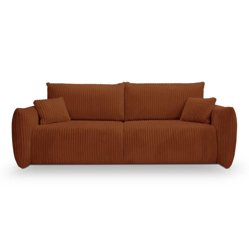 Izvelkamais divvietīgais dīvāns FRIDA brūns