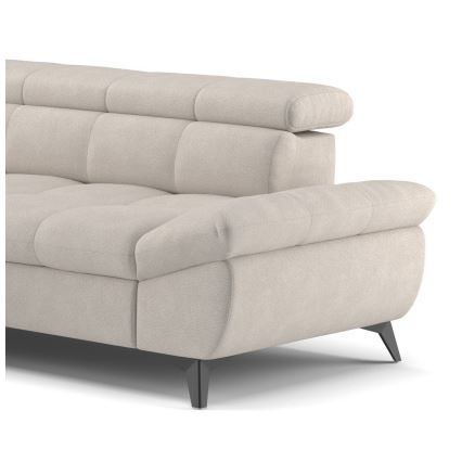 Izvelkamais stūra dīvāns L formā MARANO, kreisais, bēšs