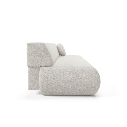 Izvelkamais trīsvietīgais dīvāns ar uzglabāšanas nodalījumu PRATO bēšs