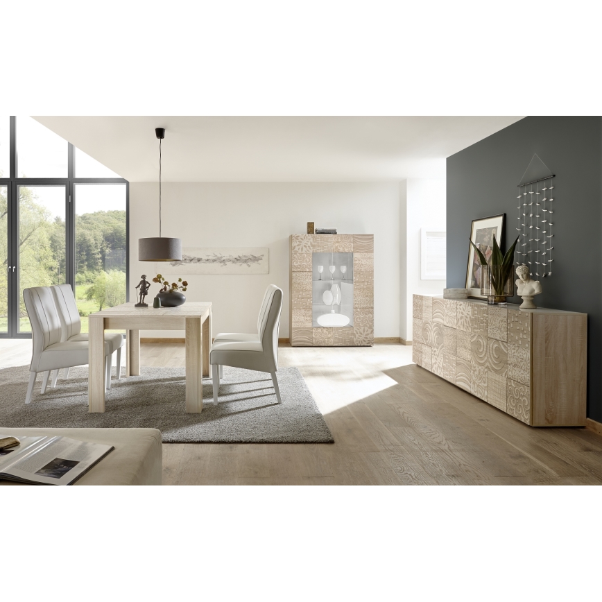 Izvelkams ēdamgalds ARIA Sonoma ozols