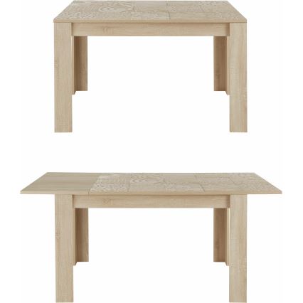 Izvelkams ēdamgalds ARIA Sonoma ozols