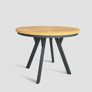 Izvelkams ēdamgalds CENTRO 100/140x77 cm ozols craft/melns