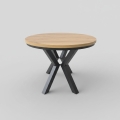Izvelkams ēdamgalds CONVI 100/140x73 cm ozols craft/melns