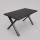 Izvelkams ēdamgalds DOMO 150/190x80 cm melns