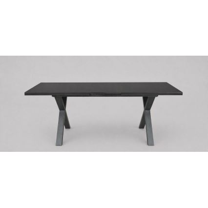 Izvelkams ēdamgalds DOMO 150/190x80 cm melns