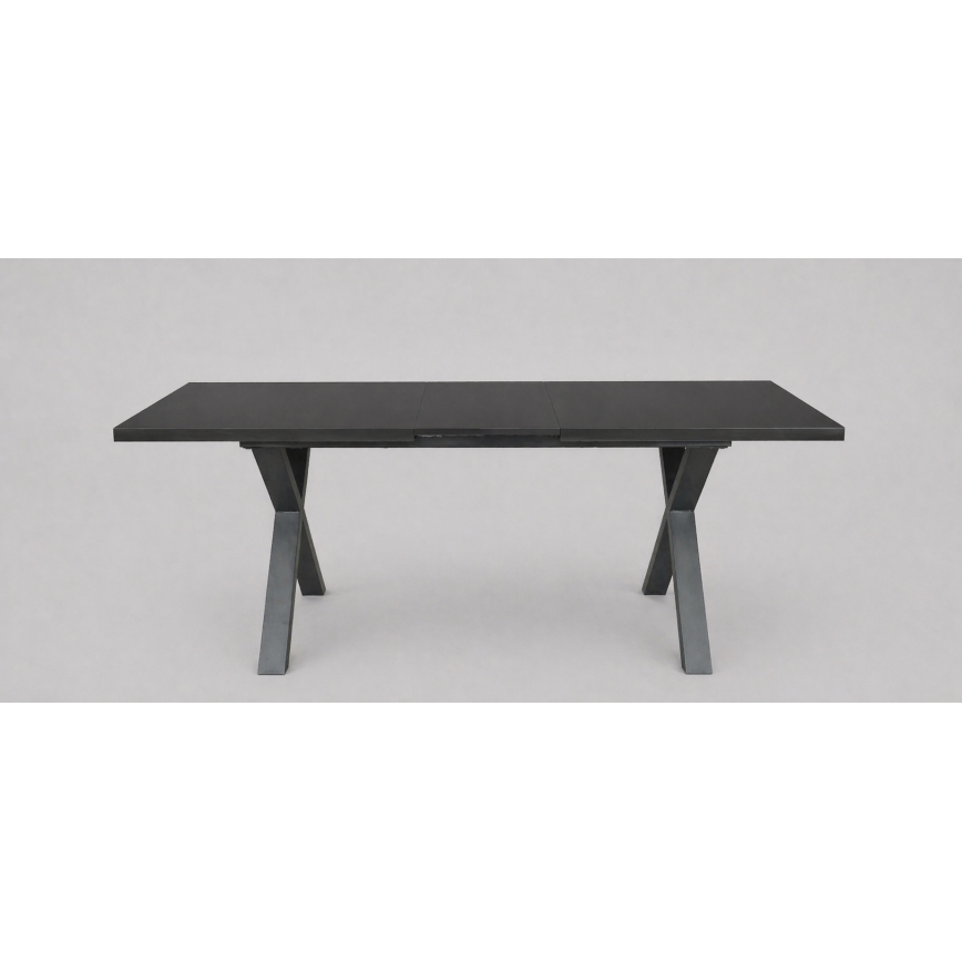 Izvelkams ēdamgalds DOMO 150/190x80 cm melns