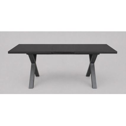 Izvelkams ēdamgalds DOMO 150/190x80 cm melns