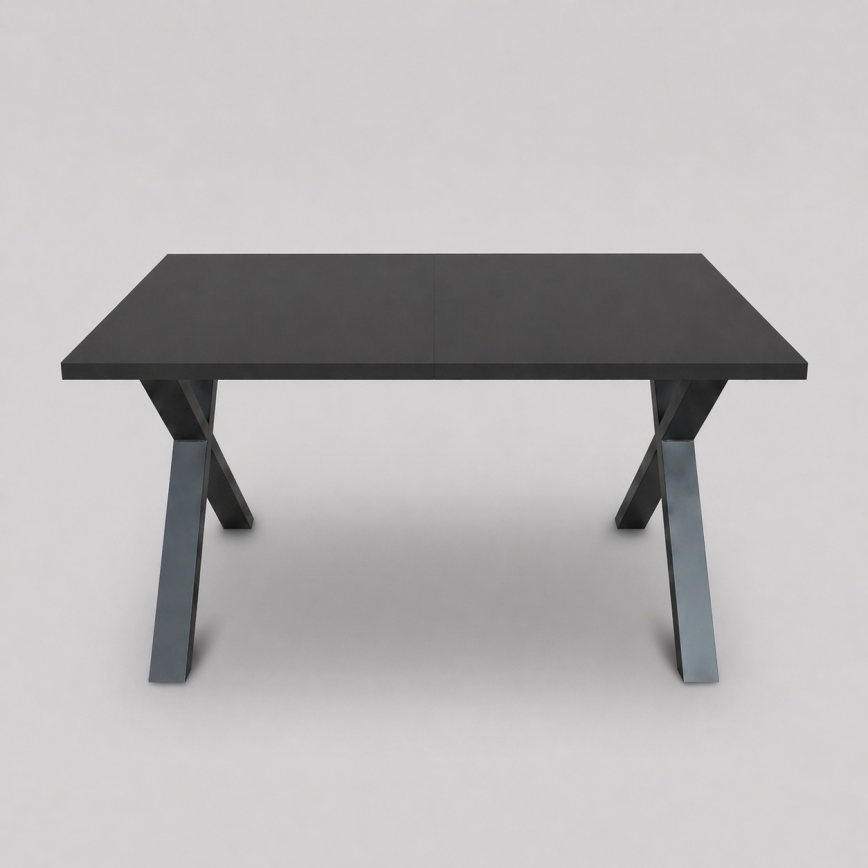 Izvelkams ēdamgalds DOMO 150/190x80 cm melns
