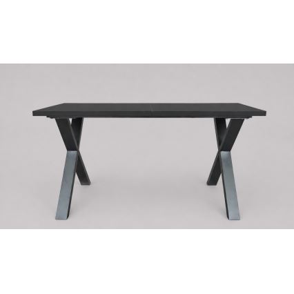 Izvelkams ēdamgalds DOMO 150/190x80 cm melns