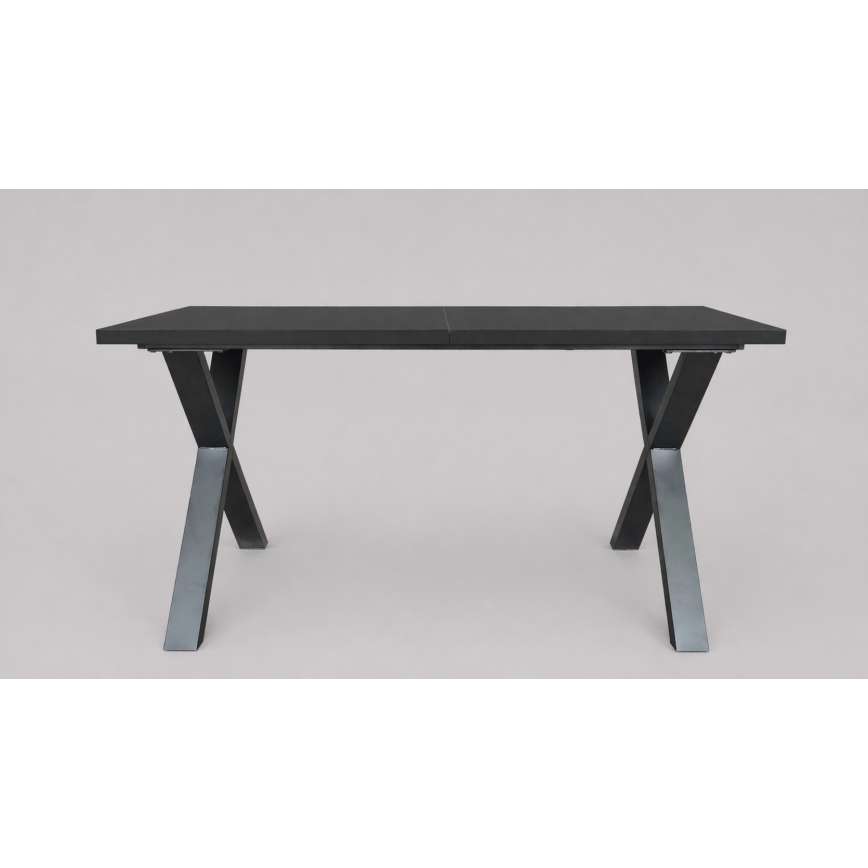 Izvelkams ēdamgalds DOMO 150/190x80 cm melns