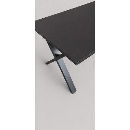 Izvelkams ēdamgalds DOMO 150/190x80 cm melns