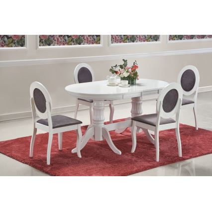 Izvelkams ēdamgalds FUERTE 150/190x90 cm balts