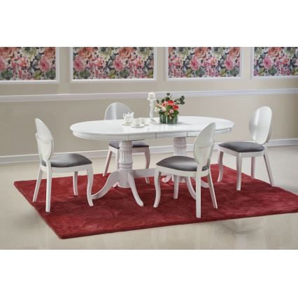 Izvelkams ēdamgalds FUERTE 150/190x90 cm balts