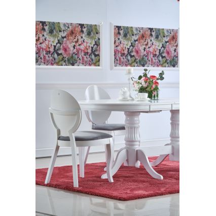 Izvelkams ēdamgalds FUERTE 150/190x90 cm balts