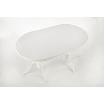 Izvelkams ēdamgalds FUERTE 150/190x90 cm balts