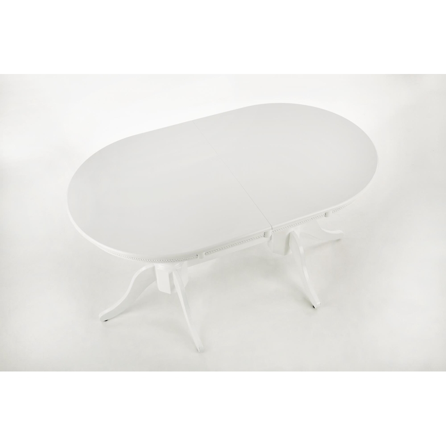 Izvelkams ēdamgalds FUERTE 150/190x90 cm balts