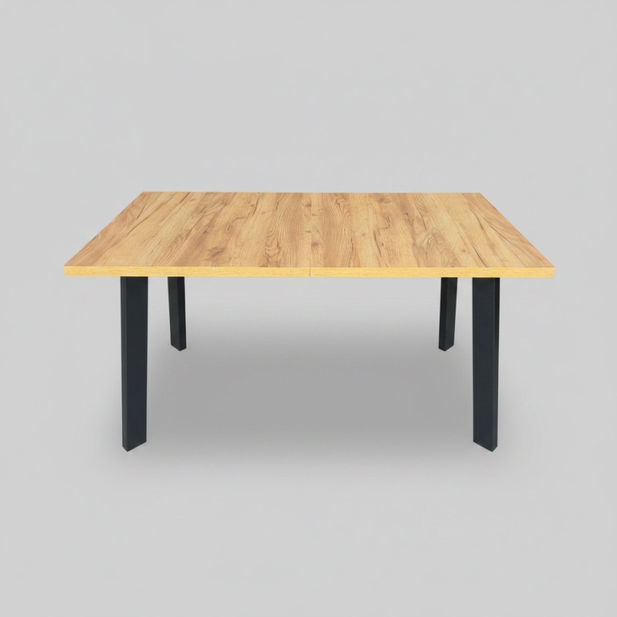 Izvelkams ēdamgalds KERNO 150/190x80 cm craft ozols/melns