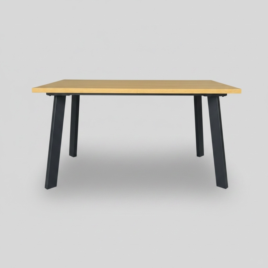 Izvelkams ēdamgalds KERNO 150/190x80 cm craft ozols/melns