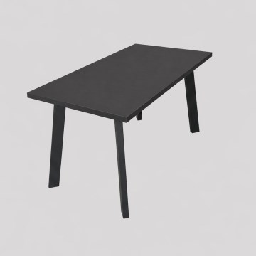 Izvelkams ēdamgalds KERNO 150/190x80 cm melns