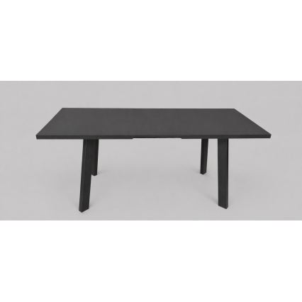 Izvelkams ēdamgalds KERNO 150/190x80 cm melns