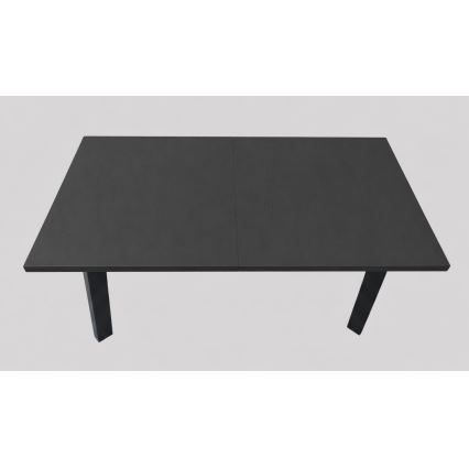 Izvelkams ēdamgalds KERNO 150/190x80 cm melns