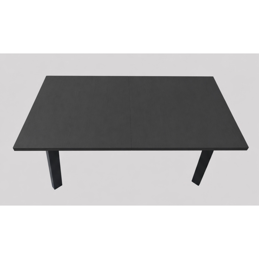 Izvelkams ēdamgalds KERNO 150/190x80 cm melns