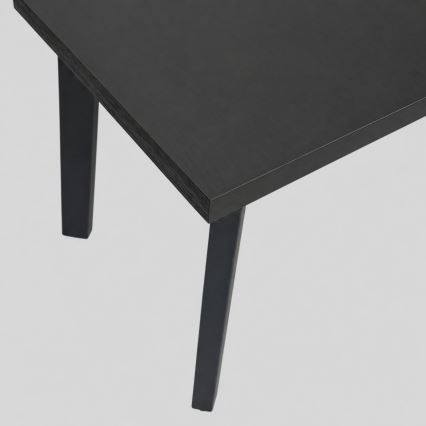 Izvelkams ēdamgalds KERNO 150/190x80 cm melns