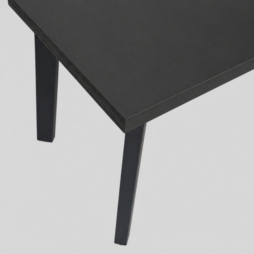 Izvelkams ēdamgalds KERNO 150/190x80 cm melns