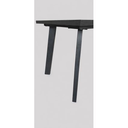 Izvelkams ēdamgalds KERNO 150/190x80 cm melns