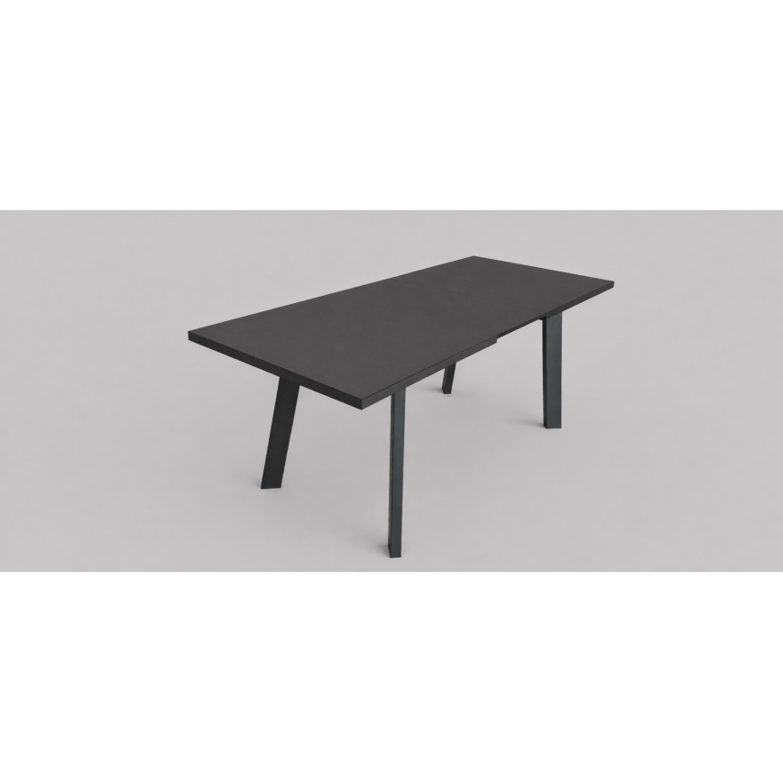 Izvelkams ēdamgalds KERNO 150/190x80 cm melns