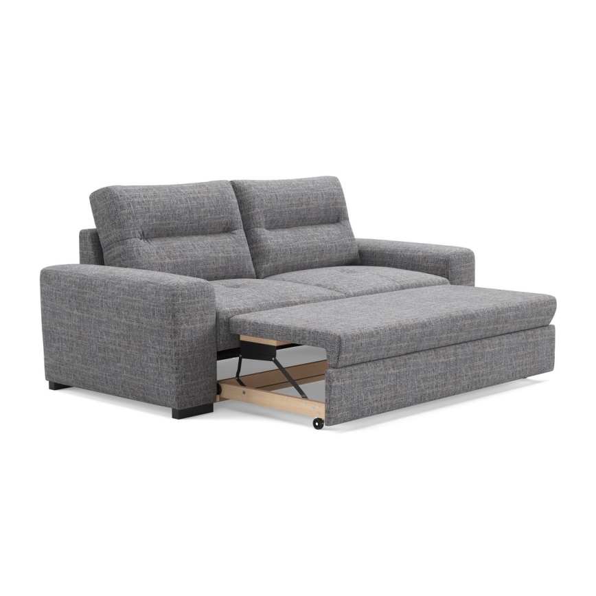 Izvelkams trīsvietīgs dīvāns COMO, gaiši pelēks