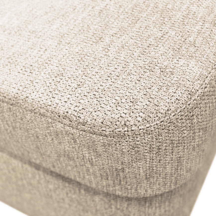 Izvelkams U formas stūrveida dīvāns SERPA ar glabāšanas nodalījumu, labais, bēšs