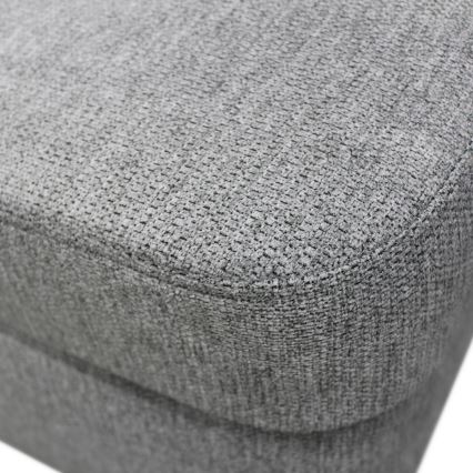 Izvelkams U-veida stūra dīvāns ar uzglabāšanas nodalījumu SERPA, labais, pelēks