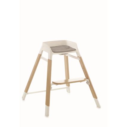 Jané - Bērnu barošanas krēsls 3in1 WOODY pelēks