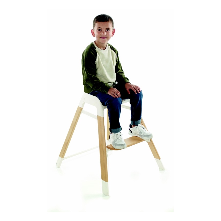Jané - Bērnu barošanas krēsls 3in1 WOODY pelēks