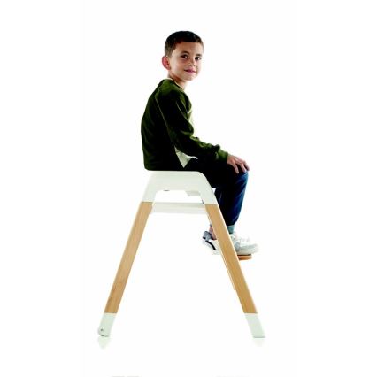 Jané - Bērnu barošanas krēsls 3in1 WOODY pelēks