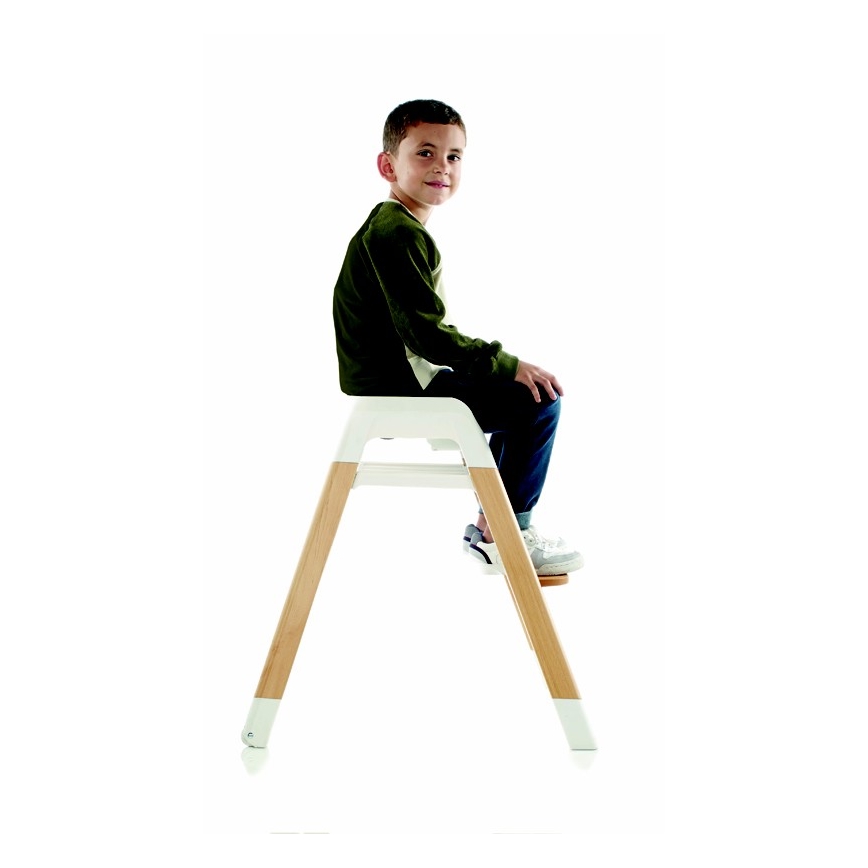 Jané - Bērnu barošanas krēsls 3in1 WOODY pelēks