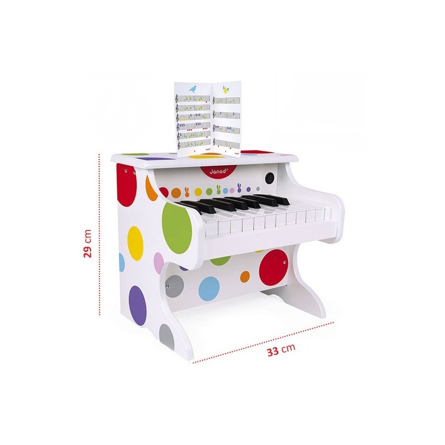 Janod - Elektroniskās klavieres CONFETTI 4xAA