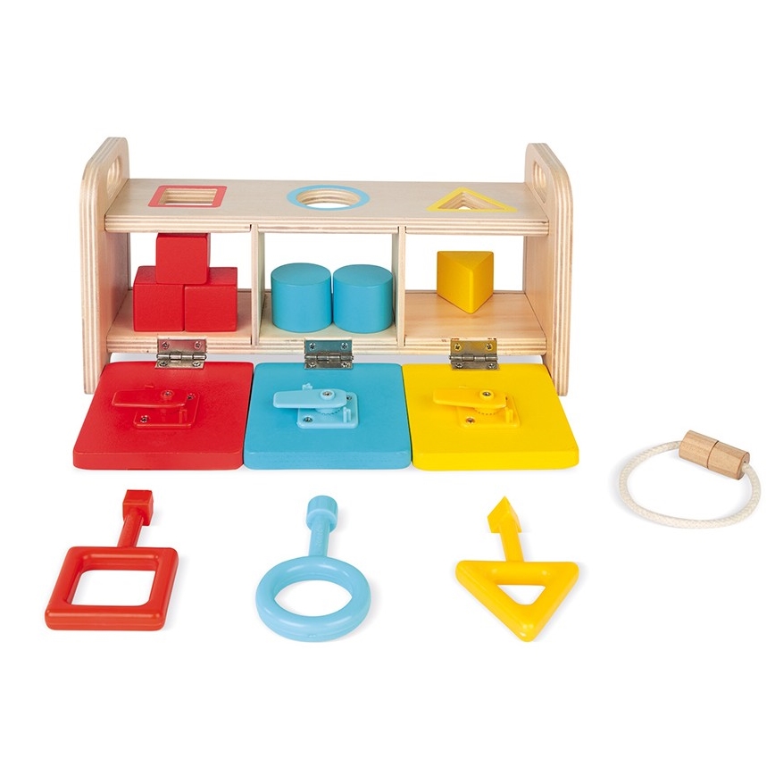 Janod - Koka interaktīva rotaļlieta MONTESSORI 10 gab