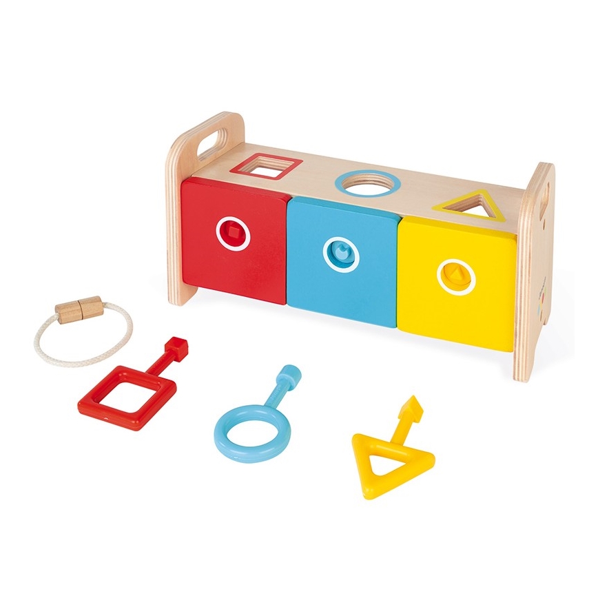 Janod - Koka interaktīva rotaļlieta MONTESSORI 10 gab