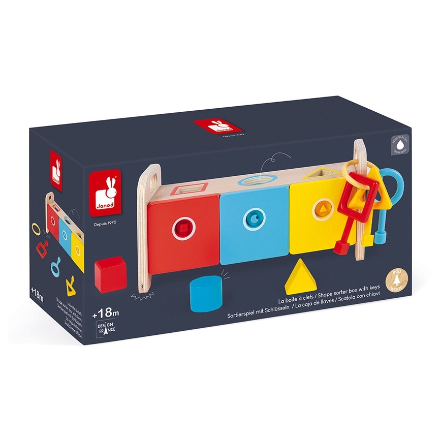Janod - Koka interaktīva rotaļlieta MONTESSORI 10 gab