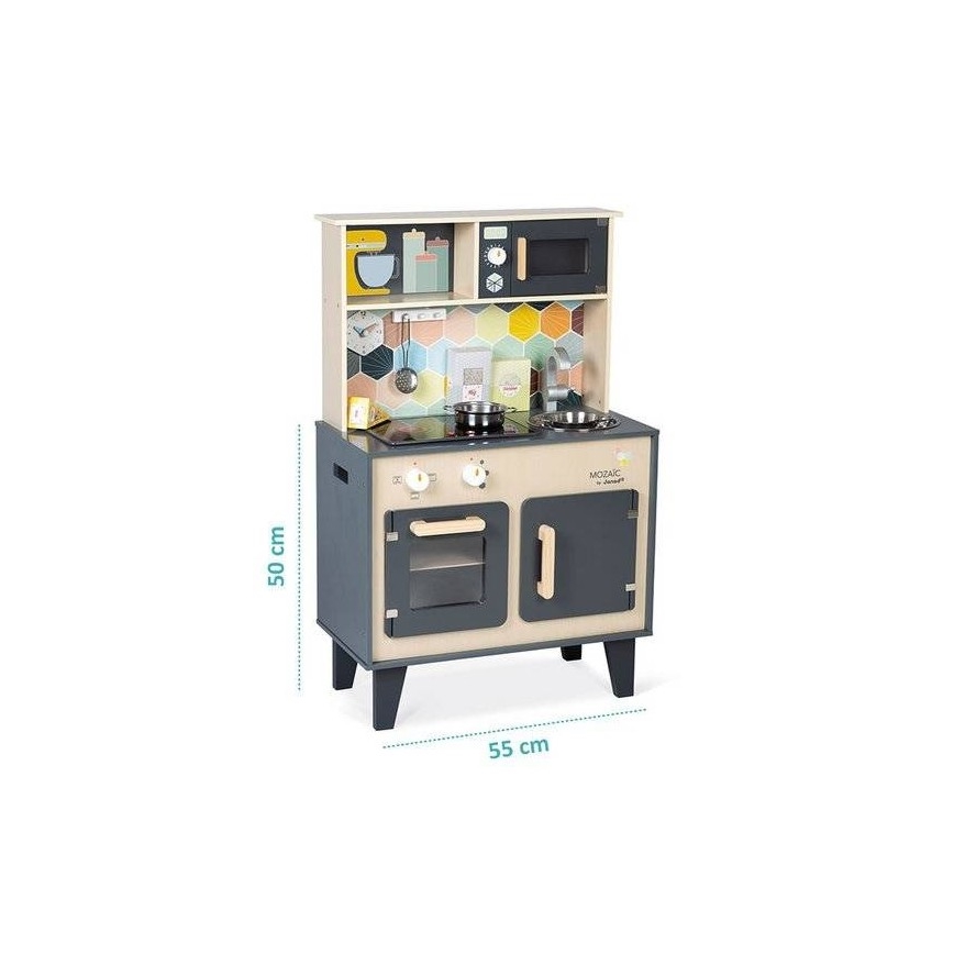 Janod - Koka virtuve ar LED plīts virsmu MOZAIC 2xLR6