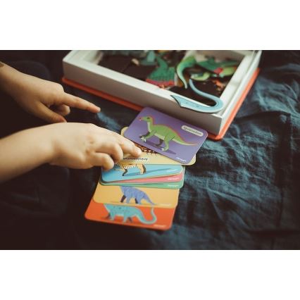 Janod - Magnētisks interaktīvais komplekts MAGNETIBOOK, dinozauri