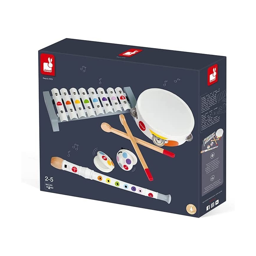 Janod - Mūzikas instrumentu komplekts CONFETTI