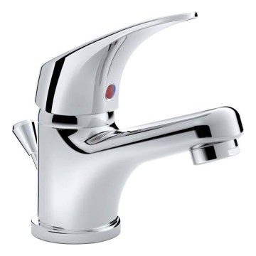 JIKA H3111N10041111 - Izlietnes krāns + noteka ar pārplūdi TALAS 12,3 cm spīdīgi hromēts