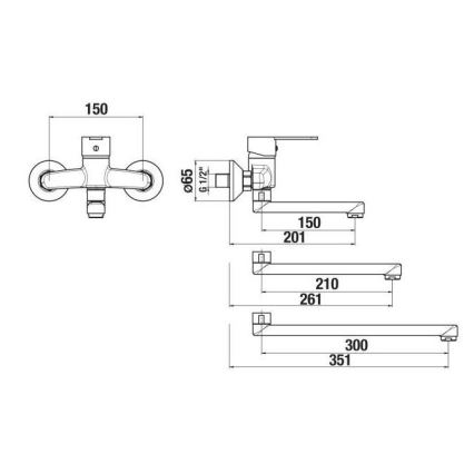 JIKA H3111Z70042201 - Izlietnes krāns LYRA 15x20,1 cm spīdīgi hromēts