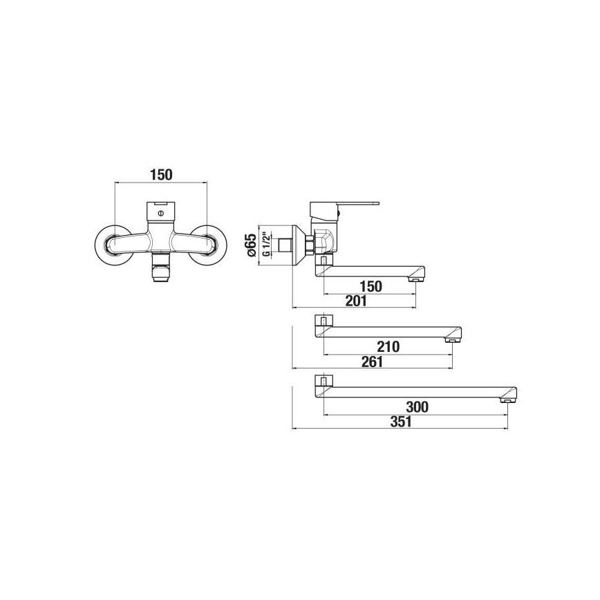 JIKA H3111Z70042201 - Izlietnes krāns LYRA 15x20,1 cm spīdīgi hromēts