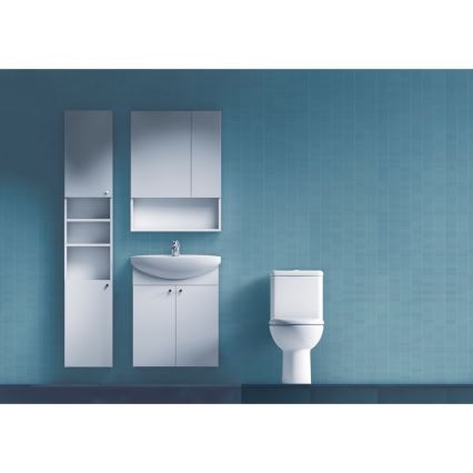 JIKA H4532410383041 - Spoguļskapis ar plauktu LYRA 80x60 cm balta
