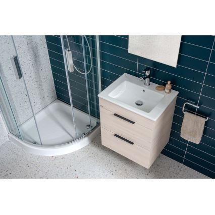 JIKA H4536021765141 - Vannas istabas skapis ar izlietni CUBE 60,7x65 cm, no oses koka