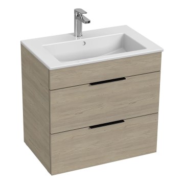 JIKA H4536021765141 - Vannas istabas skapītis ar izlietni CUBE 60,7x65 cm oša